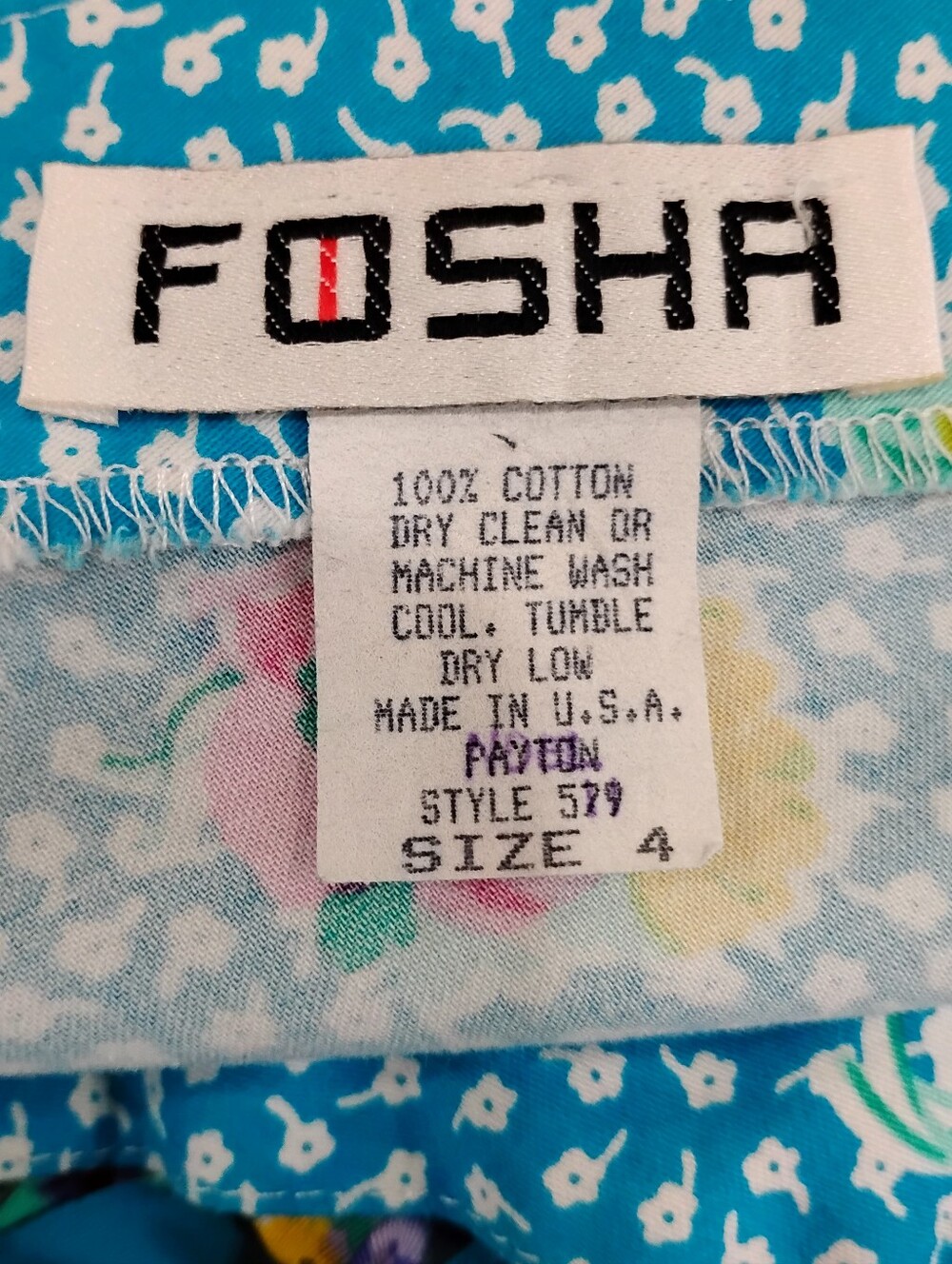 VINTAGE COTTON FOSHA DRESS - Picture 2 of 7